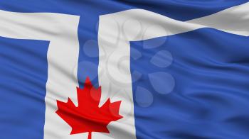 Toronto  City Flag, Country Canada, Closeup View, 3D Rendering