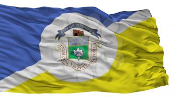 Winnipeg Fair City Flag, Country Canada, Isolated On White Background, 3D Rendering