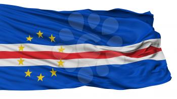 Cape Verde Flag, Isolated On White Background, 3D Rendering