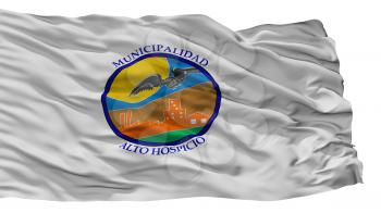 Alto Hospicio City Flag, Country Chile, Isolated On White Background, 3D Rendering