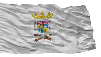 Coquimbo City Flag, Country Chile, Isolated On White Background, 3D Rendering