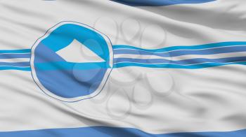 Puerto Varas City Flag, Country Chile, Closeup View, 3D Rendering