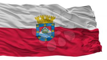 Renca City Flag, Country Chile, Isolated On White Background, 3D Rendering