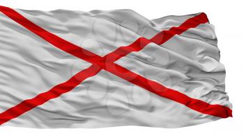 Valdivia City Flag, Country Chile, Isolated On White Background, 3D Rendering