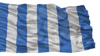Mar Del Plata City Flag, Country Argentina, Isolated On White Background, 3D Rendering