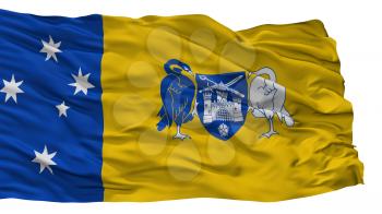 Australian Capital Territory City Flag, Country Australia, Isolated On White Background, 3D Rendering