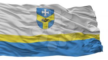 Baran City Flag, Country Belarus, Isolated On White Background, 3D Rendering