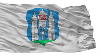 Mahilou City Flag, Country Belarus, Isolated On White Background, 3D Rendering