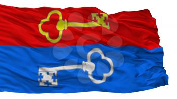 Pietrykau City Flag, Country Belarus, Isolated On White Background, 3D Rendering