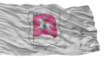 Recyca City Flag, Country Belarus, Isolated On White Background, 3D Rendering