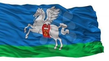Slucak City Flag, Country Belarus, Isolated On White Background, 3D Rendering