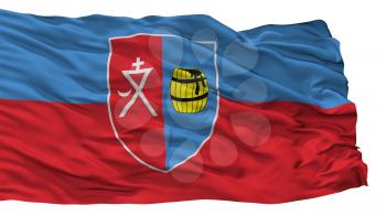Smalavicy City Flag, Country Belarus, Isolated On White Background, 3D Rendering