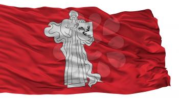 Zhodzina City Flag, Country Belarus, Isolated On White Background, 3D Rendering