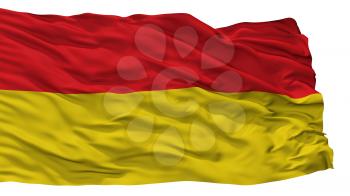 Afbeelding Oostende City Flag, Country Belgium, Isolated On White Background, 3D Rendering
