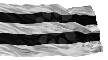 Diest City Flag, Country Belgium, Isolated On White Background, 3D Rendering