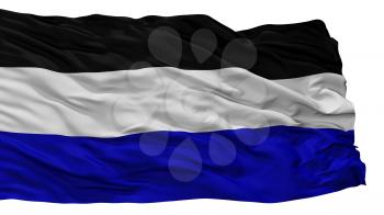 Braine City Flag, Country Belgium, Isolated On White Background, 3D Rendering