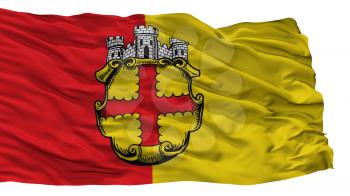 Eupen City Flag, Country Belgium, Isolated On White Background, 3D Rendering