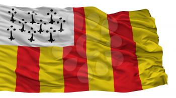 Geel City Flag, Country Belgium, Isolated On White Background, 3D Rendering