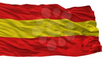 Herkdestad City Flag, Country Belgium, Isolated On White Background, 3D Rendering