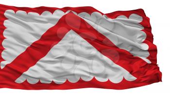 Kortrijk City Flag, Country Belgium, Isolated On White Background, 3D Rendering