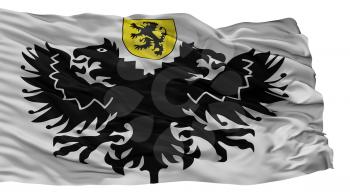 Lo Reninge City Flag, Country Belgium, Isolated On White Background, 3D Rendering