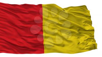 Luikvlag City Flag, Country Belgium, Isolated On White Background, 3D Rendering