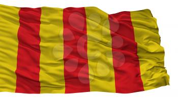 Mortsel City Flag, Country Belgium, Isolated On White Background, 3D Rendering
