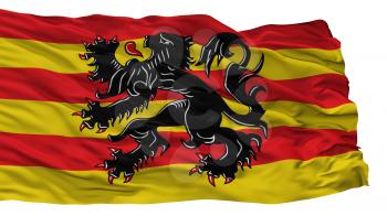 Oudenaarde City Flag, Country Belgium, Isolated On White Background, 3D Rendering