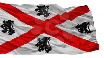 Seraing City Flag, Country Belgium, Isolated On White Background, 3D Rendering