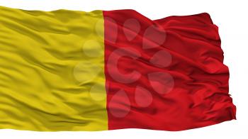 Wervik City Flag, Country Belgium, Isolated On White Background, 3D Rendering
