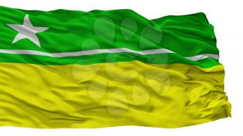 Boa Vista City Flag, Country Brasil, Roraima, Isolated On White Background, 3D Rendering