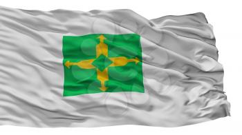 Distrito Federal City Flag, Country Brasil, Isolated On White Background, 3D Rendering