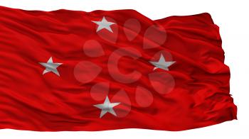 Londrina City Flag, Country Brasil, Isolated On White Background, 3D Rendering