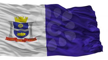 Maua Municipality City Flag, Country Brasil, Sao Paulo, Isolated On White Background, 3D Rendering