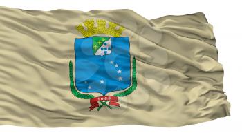 Sao Luis City Flag, Country Brasil, Isolated On White Background, 3D Rendering