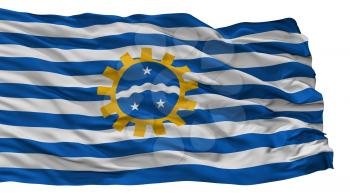 Sao Jose Dos Campos City Flag, Country Brasil, Isolated On White Background, 3D Rendering