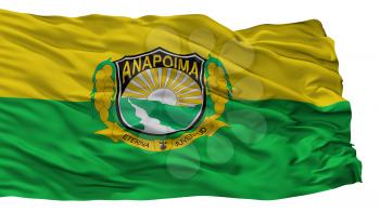 Anapoima City Flag, Country Colombia, Cundinamarca Department, Isolated On White Background, 3D Rendering