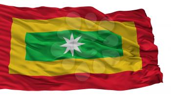 Barranquilla City Flag, Country Colombia, Isolated On White Background, 3D Rendering