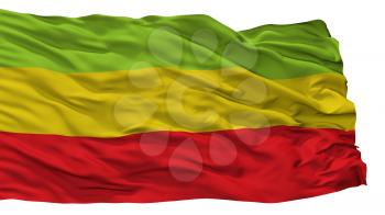 Caldas City Flag, Country Colombia, Antioquia Department, Isolated On White Background, 3D Rendering