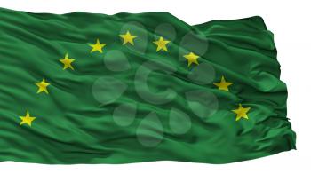 Cdeoro City Flag, Country Colombia, Isolated On White Background, 3D Rendering