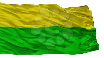 Chia City Flag, Country Colombia, Isolated On White Background, 3D Rendering