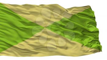 Corozal City Flag, Country Colombia, Sucre Department, Isolated On White Background, 3D Rendering