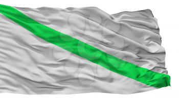 Fomeque City Flag, Country Colombia, Cundinamarca Department, Isolated On White Background, 3D Rendering