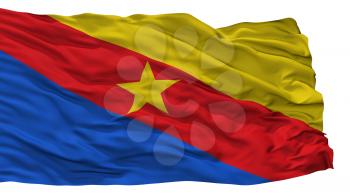 Guaduas City Flag, Country Colombia, Cundinamarca, Isolated On White Background, 3D Rendering