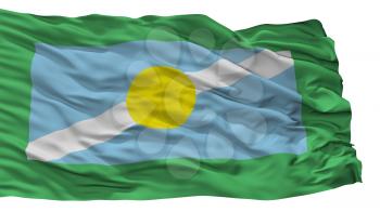 Luruaco City Flag, Country Colombia, Isolated On White Background, 3D Rendering