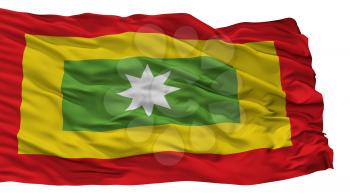 Malambo City Flag, Country Colombia, Atlantico Department, Isolated On White Background, 3D Rendering
