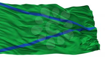 Patia City Flag, Country Colombia, Cauca Department, Isolated On White Background, 3D Rendering