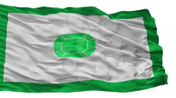 Quipama City Flag, Country Colombia, Isolated On White Background, 3D Rendering