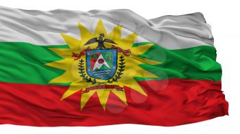 Tibacuy City Flag, Country Colombia, Cundinamarca Department, Isolated On White Background, 3D Rendering