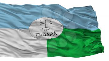 Tubara City Flag, Country Colombia, Atlantico Department, Isolated On White Background, 3D Rendering
